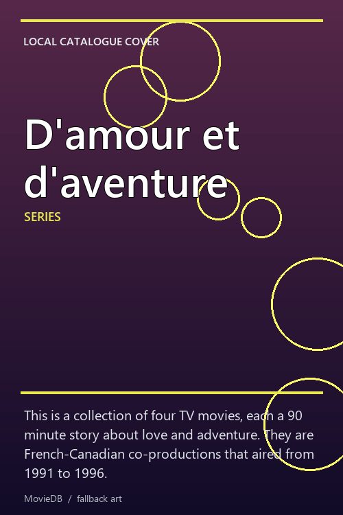 D'amour et d'aventure poster