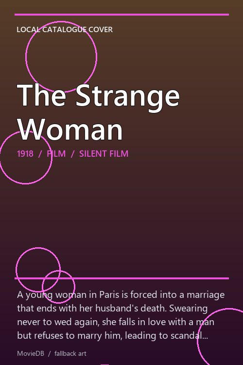 The Strange Woman poster