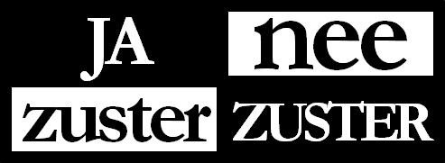 Ja zuster, nee zuster poster