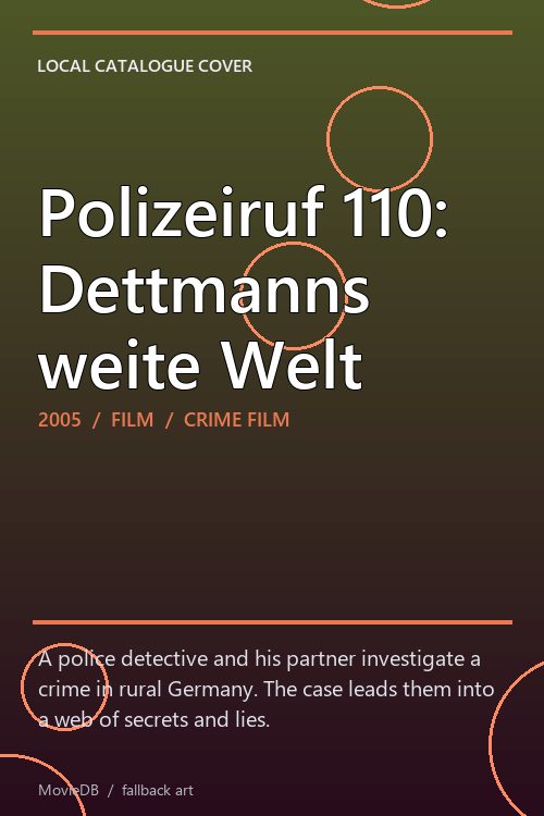 Polizeiruf 110: Dettmanns weite Welt poster
