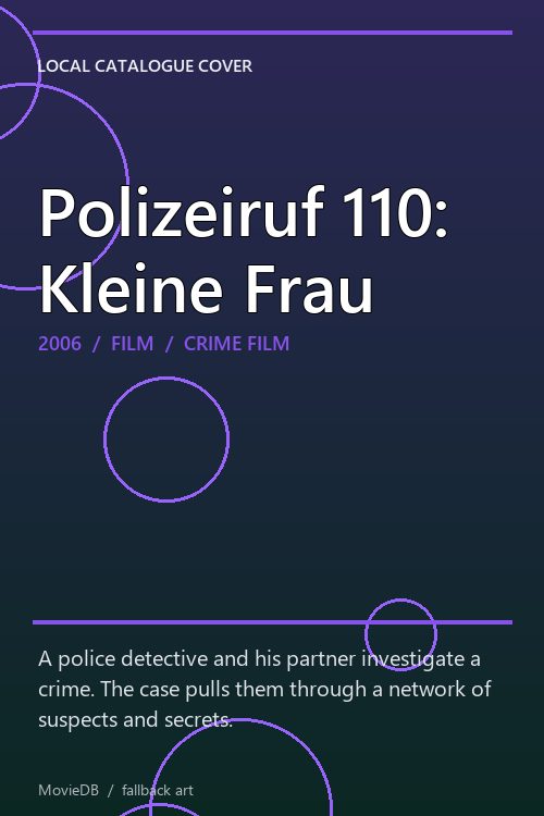 Polizeiruf 110: Kleine Frau poster