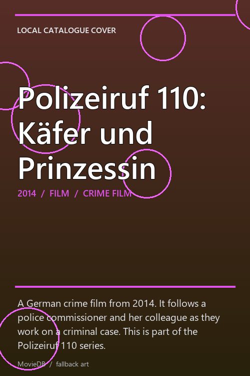 Polizeiruf 110: Käfer und Prinzessin poster