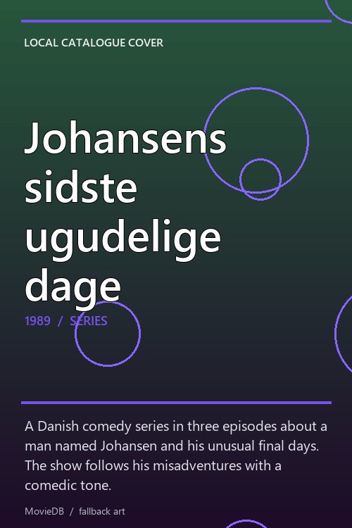Johansens sidste ugudelige dage poster