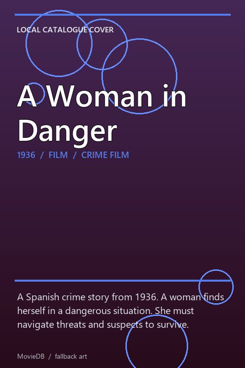 A Woman in Danger poster
