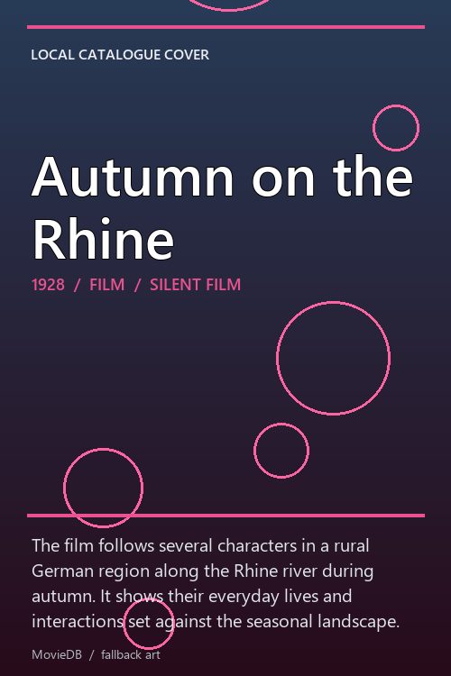 Autumn on the Rhine poster
