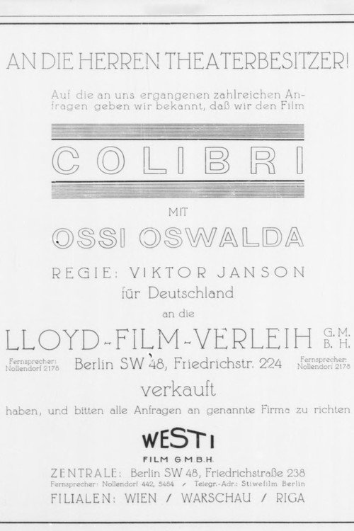 Colibri poster