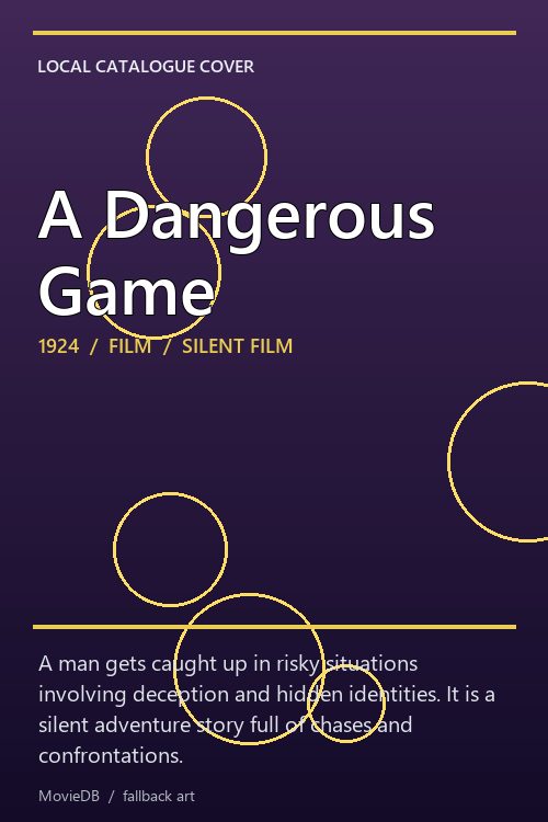 A Dangerous Game poster
