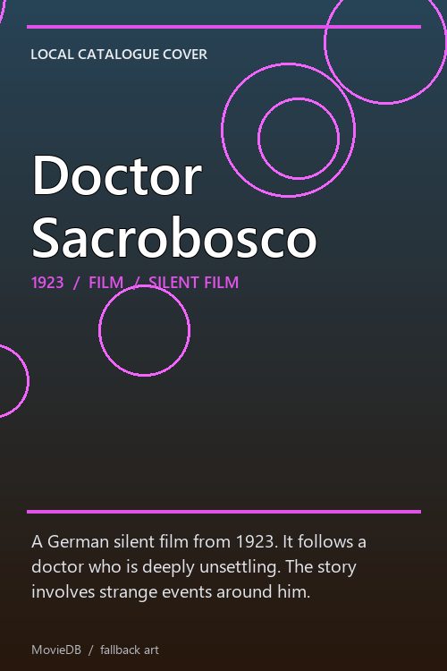 Doctor Sacrobosco poster