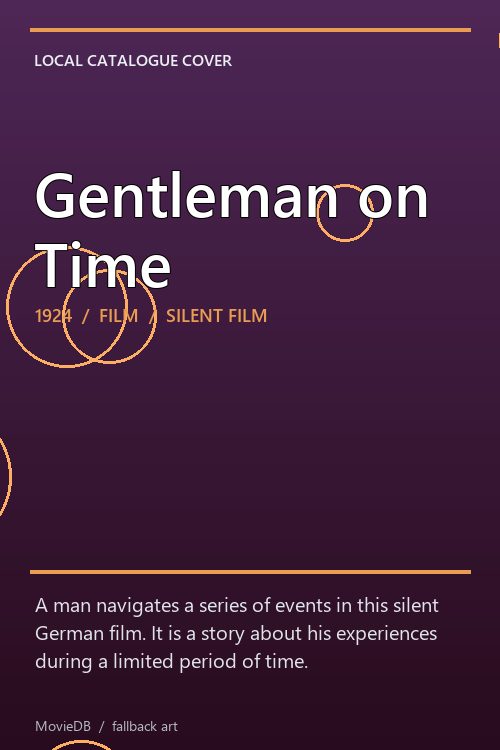 Gentleman on Time poster