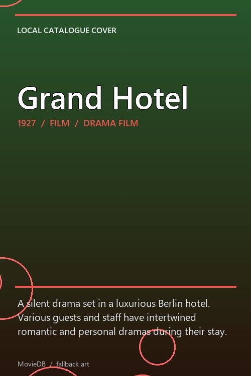 Grand Hotel poster