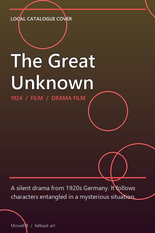 The Great Unknown poster