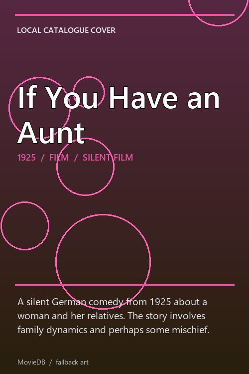If You Have an Aunt poster