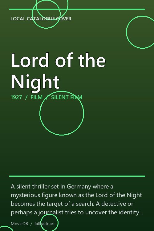 Lord of the Night poster