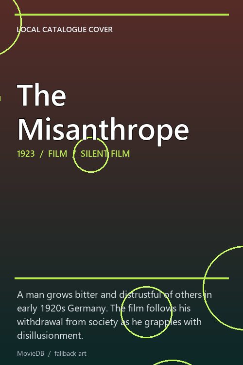 The Misanthrope poster