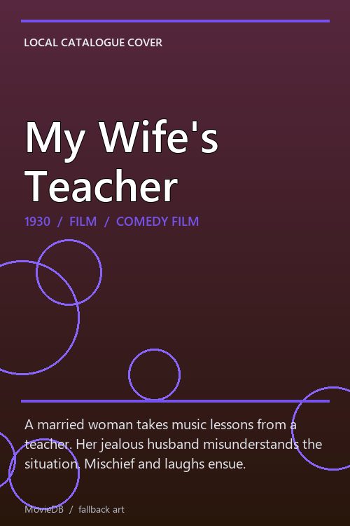 My Wife's Teacher poster