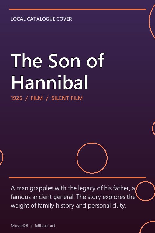 The Son of Hannibal poster