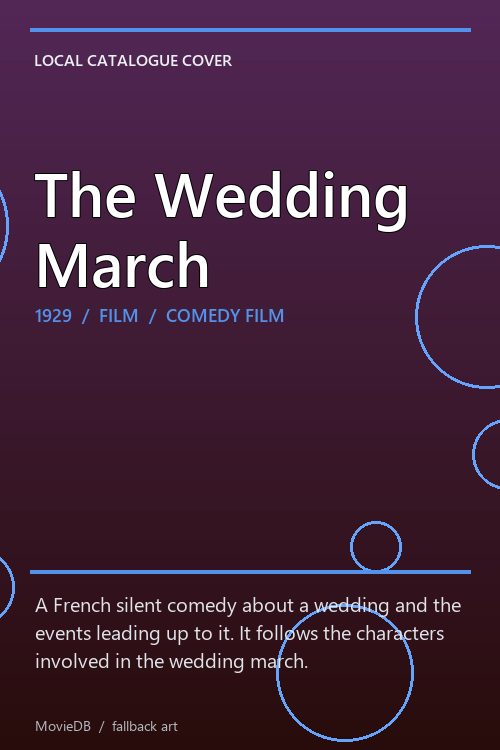 The Wedding March poster