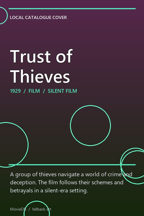 Trust of Thieves poster
