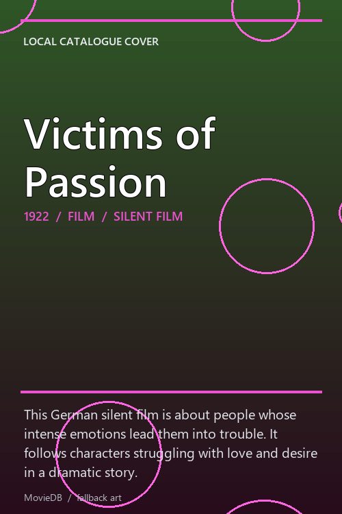 Victims of Passion poster