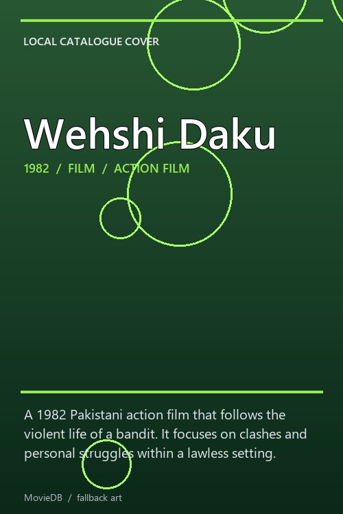 Wehshi Daku poster
