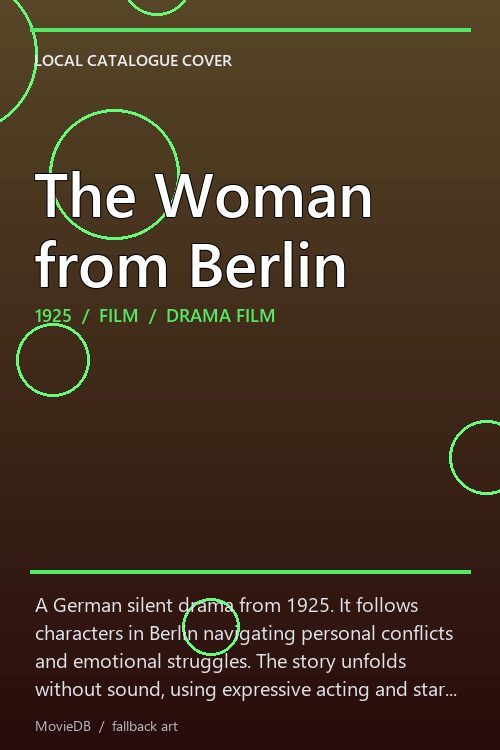The Woman from Berlin poster