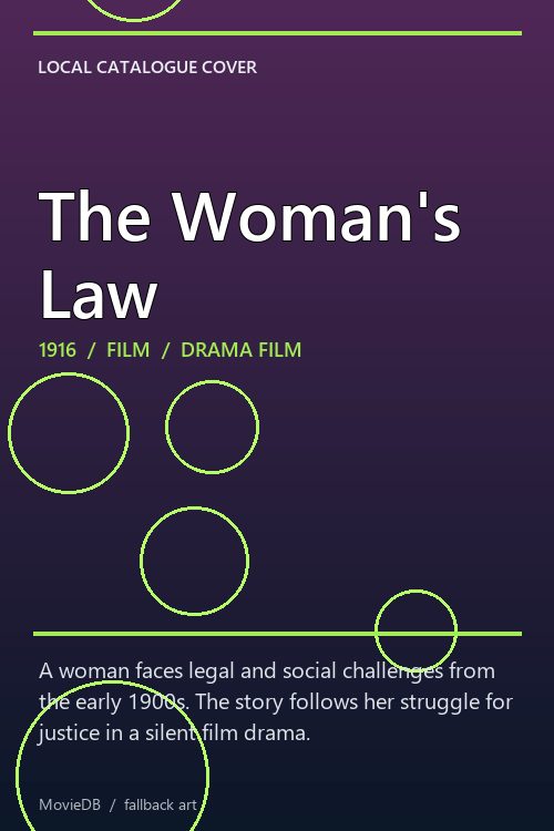 The Woman's Law poster