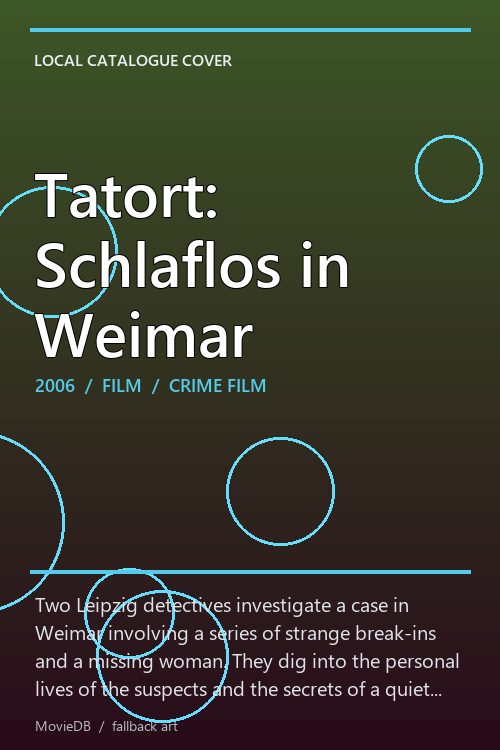 Tatort: Schlaflos in Weimar poster