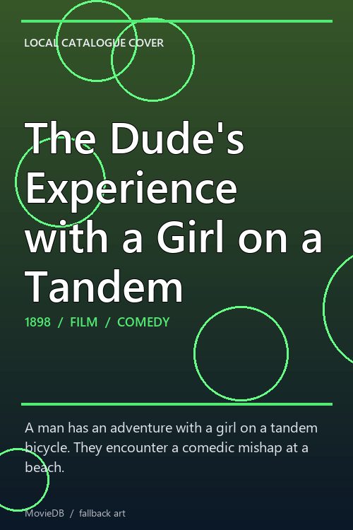 The Dude's Experience with a Girl on a Tandem poster