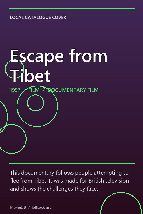 Escape from Tibet poster