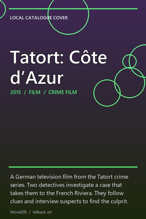 Tatort: Côte d’Azur poster