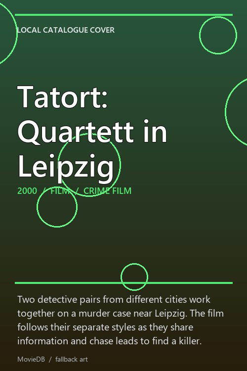 Tatort: Quartett in Leipzig poster