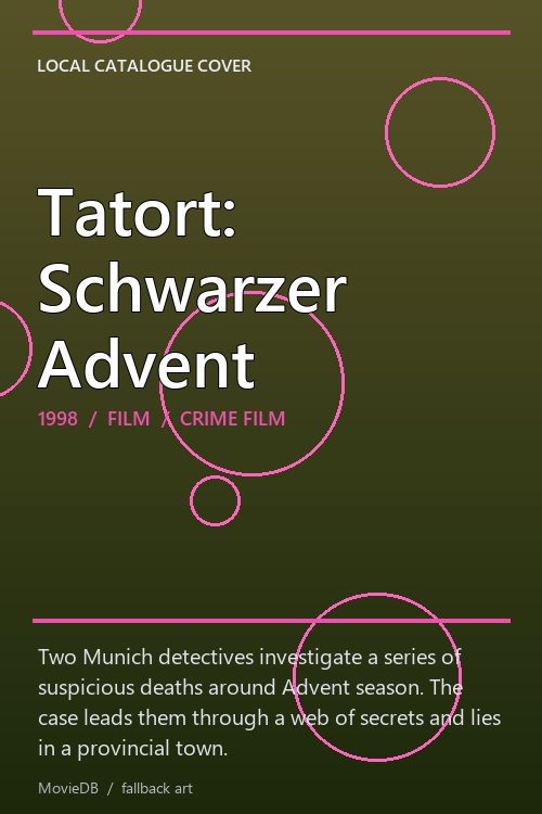 Tatort: Schwarzer Advent poster