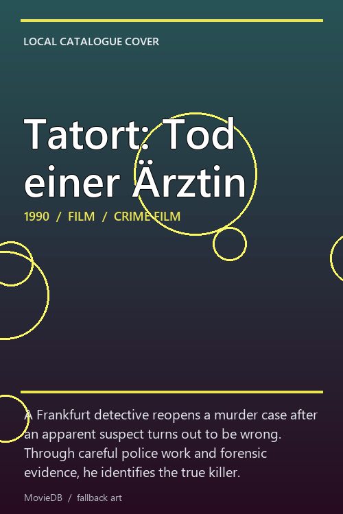 Tatort: Tod einer Ärztin poster