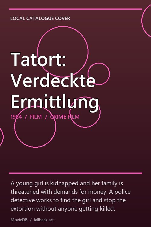 Tatort: Verdeckte Ermittlung poster