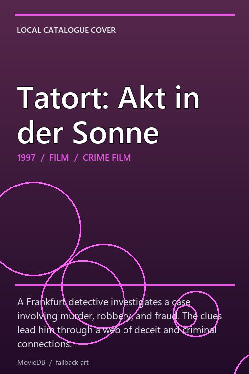 Tatort: Akt in der Sonne poster