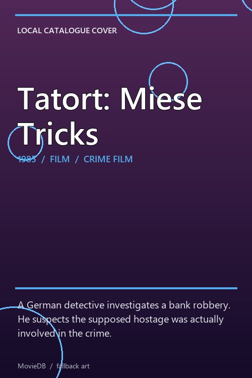 Tatort: Miese Tricks poster