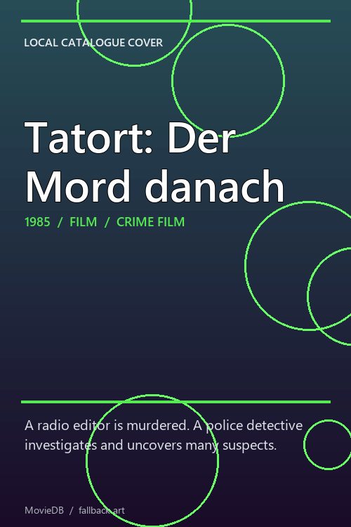 Tatort: Der Mord danach poster