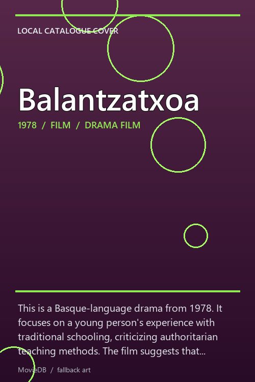 Balantzatxoa poster