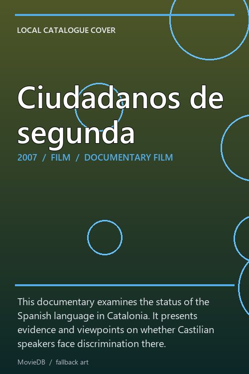 Ciudadanos de segunda poster