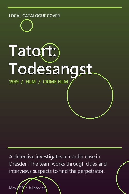 Tatort: Todesangst poster
