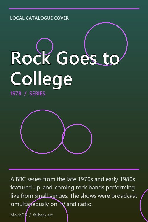 Rock Goes to College poster