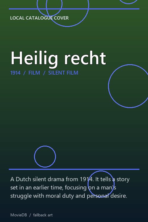 Heilig recht poster