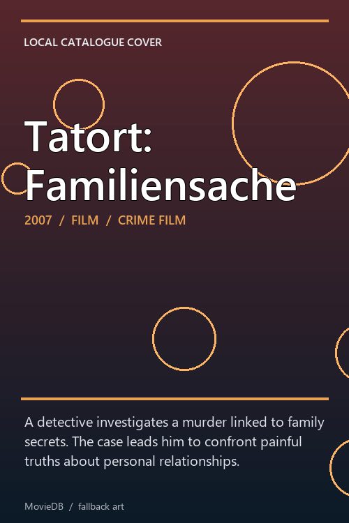 Tatort: Familiensache poster