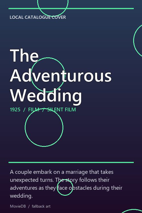 The Adventurous Wedding poster