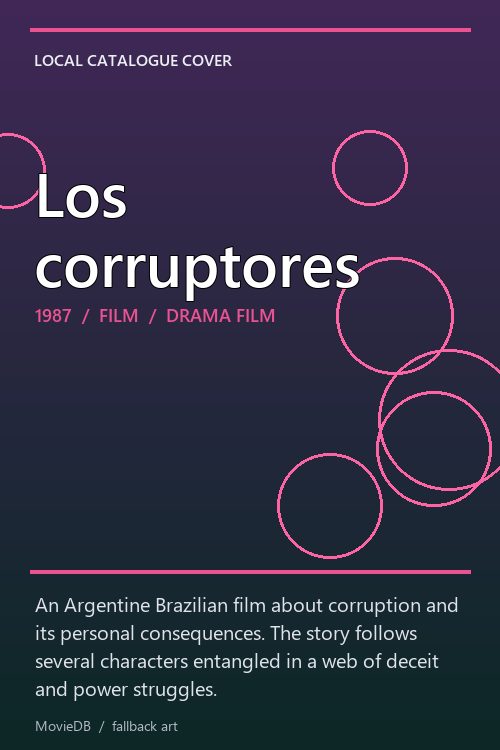 Los corruptores poster