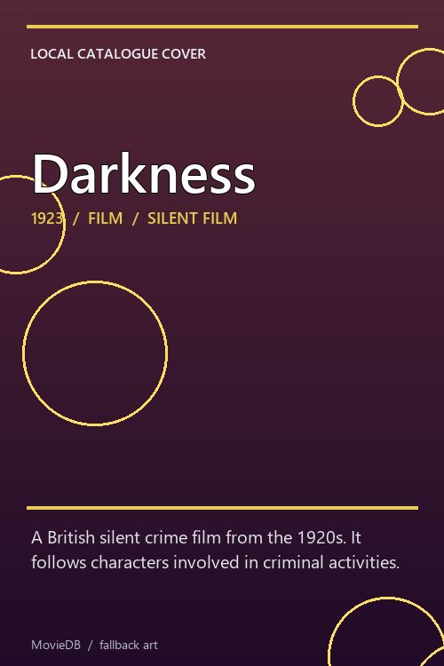 Darkness poster