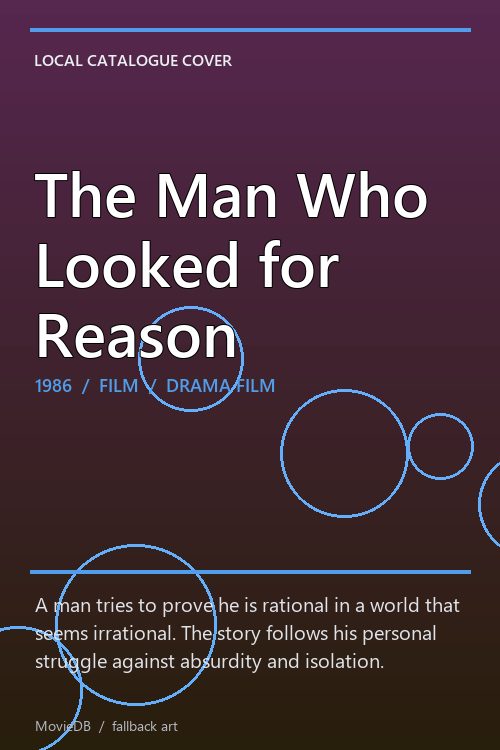 The Man Who Looked for Reason poster