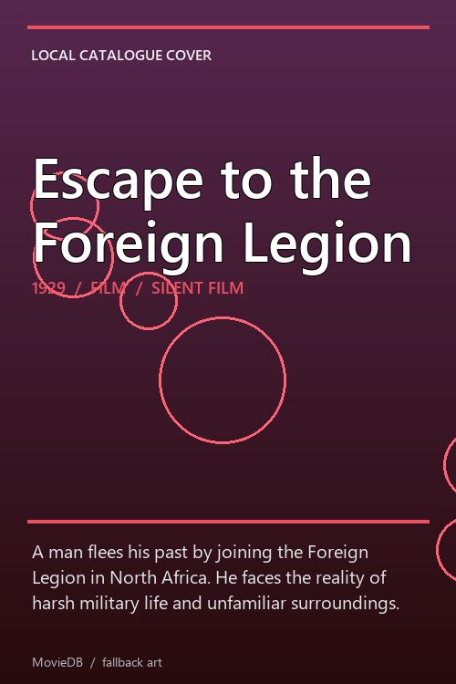 Escape to the Foreign Legion poster