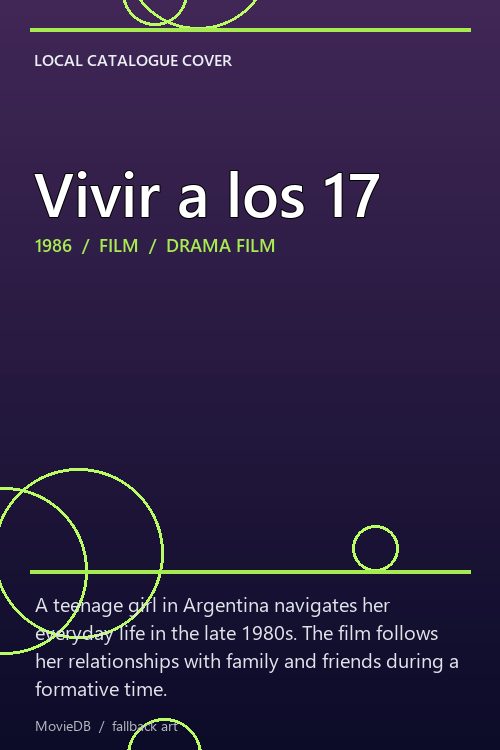 Vivir a los 17 poster