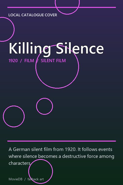 Killing Silence poster